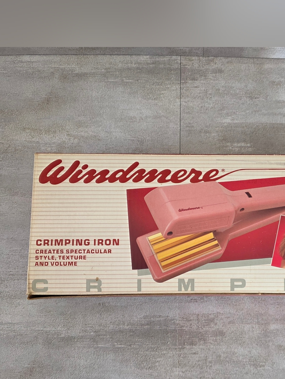 Windmere Pink Crimping Iron - Vintage Styling Tool Model WMC-1/334